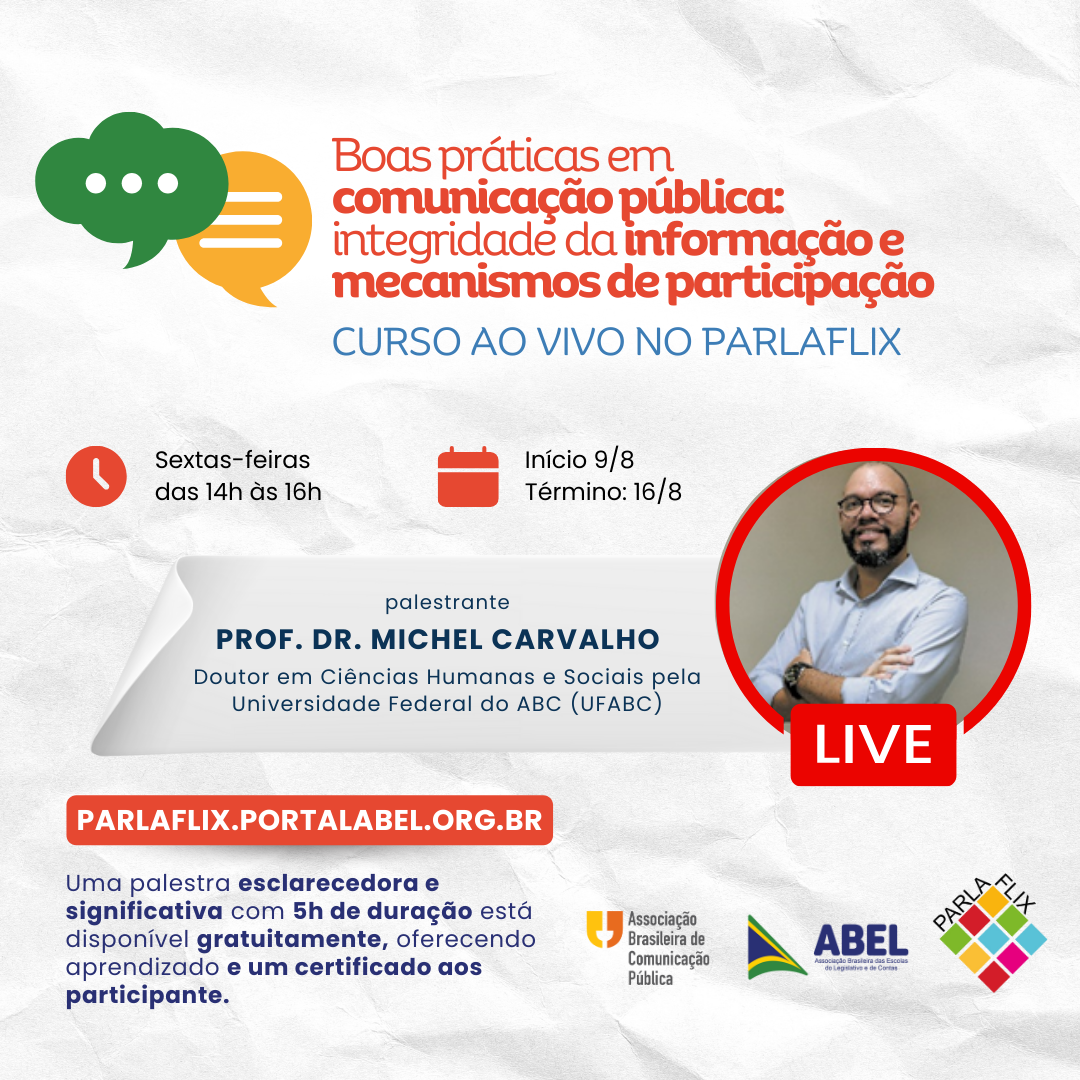 Ainda Temos Vagas para Curso de Comunicação Pública