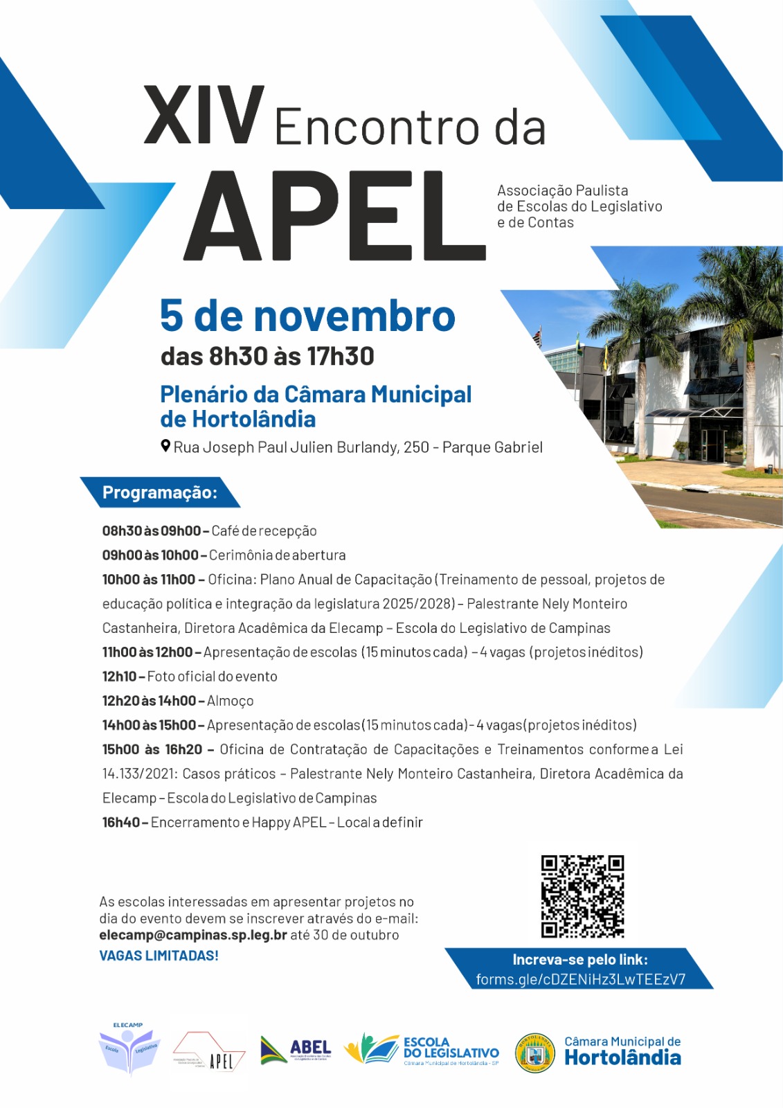 Inscrições abertas para o XIV encontro da APEL