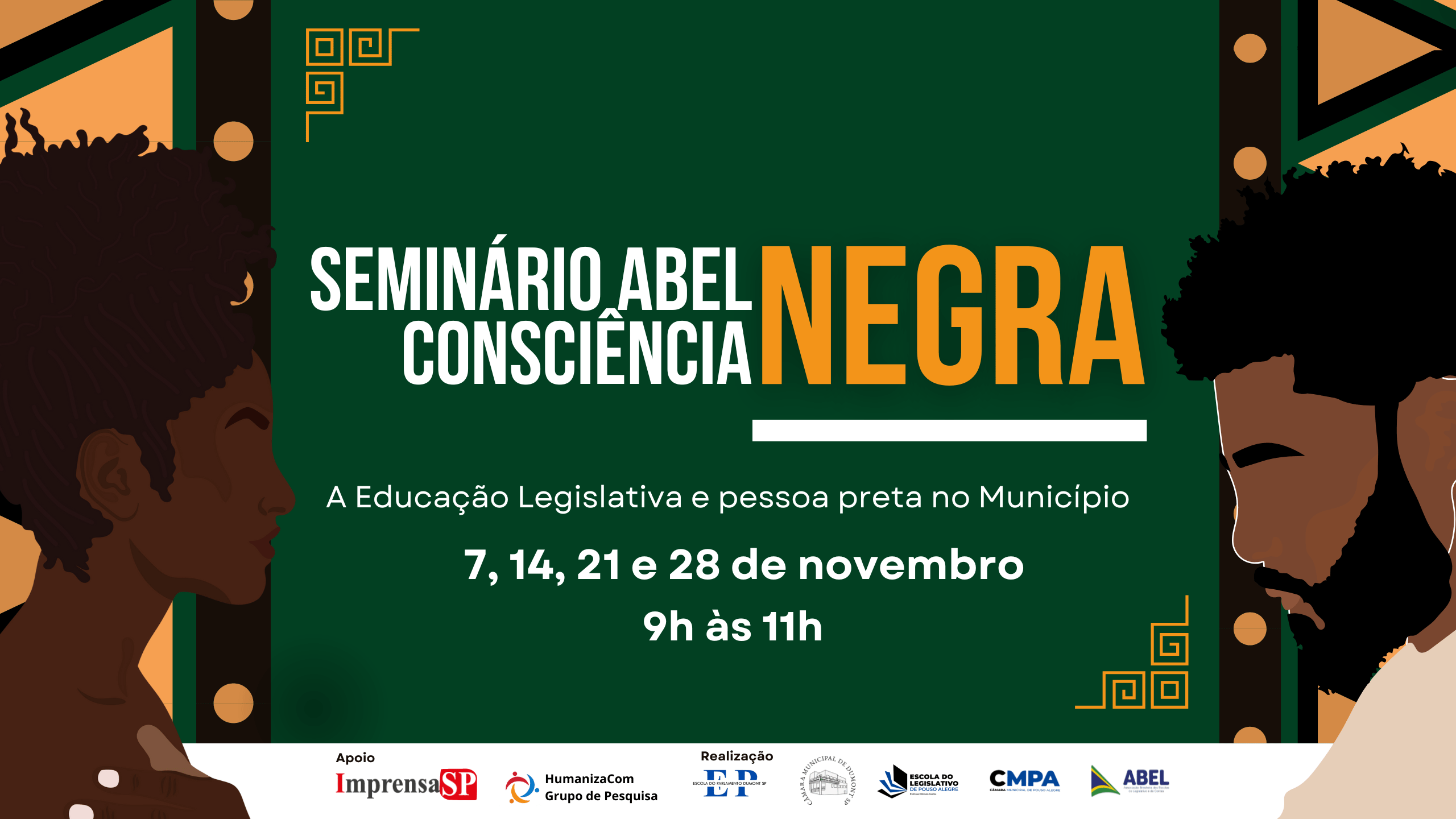 Seminário Abel Consciência Negra começa nesta quinta-feira (7/11)