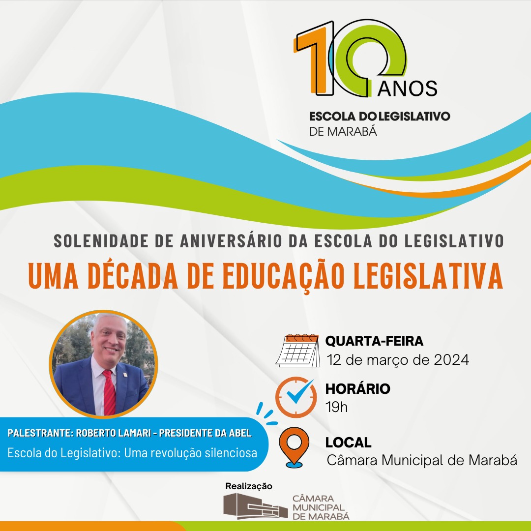 Escola do Legislativo de Marabá celebra uma década de educação legislativa