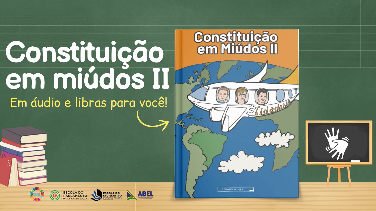 Constituição em Miúdos II ganha versão em áudio e Libras, ampliando acesso à cidadania