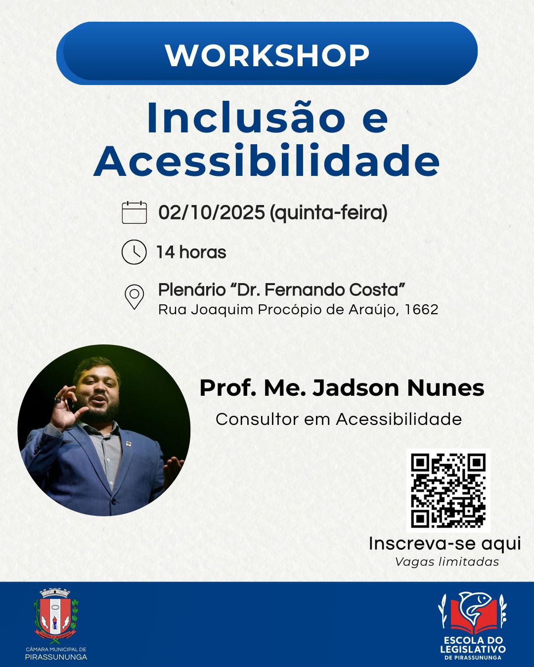 Workshop “Inclusão e Acessibilidade” em Pirassununga (SP)