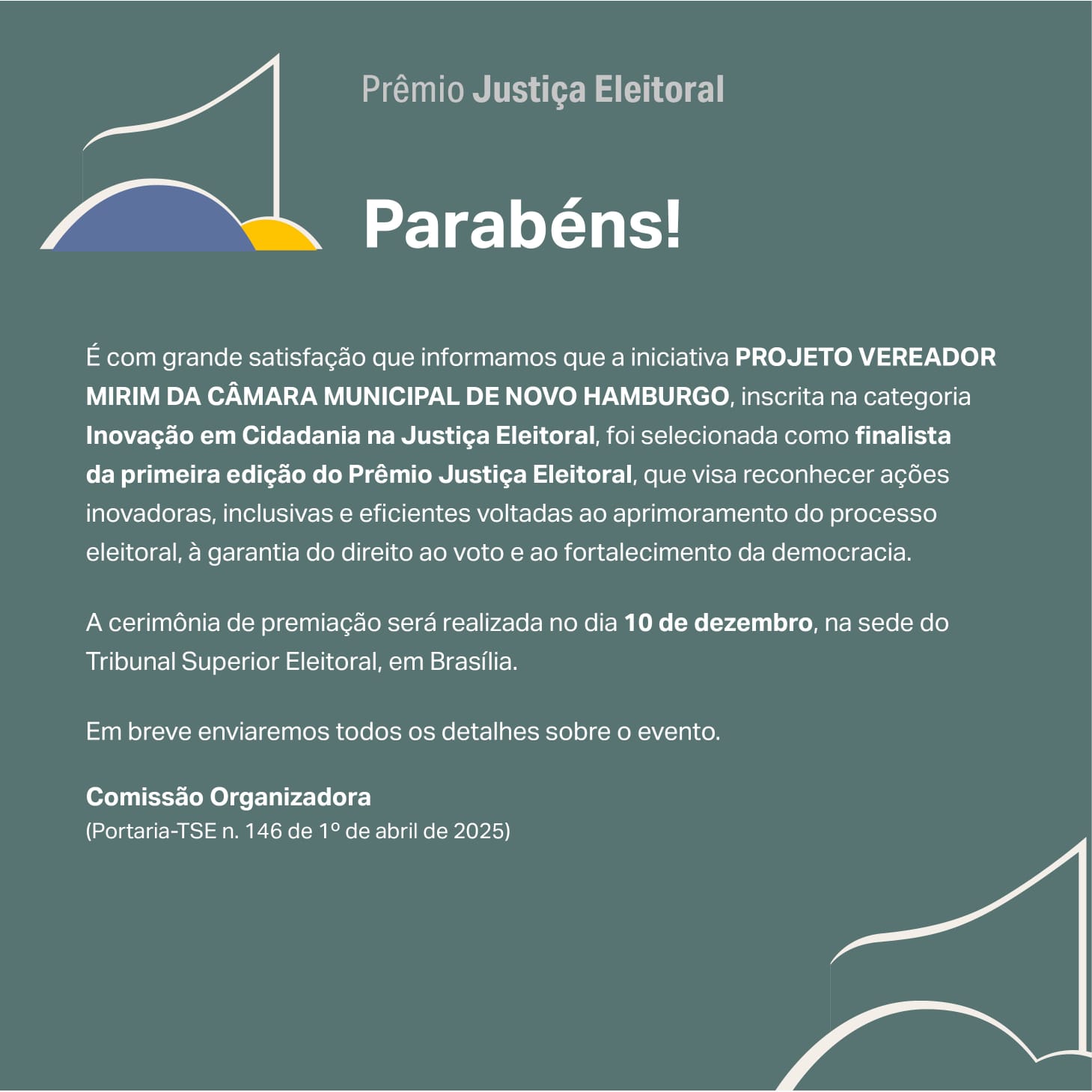 Diretoria da ABEL parabeniza Escola do Legislativo de Novo Hamburgo (RS)