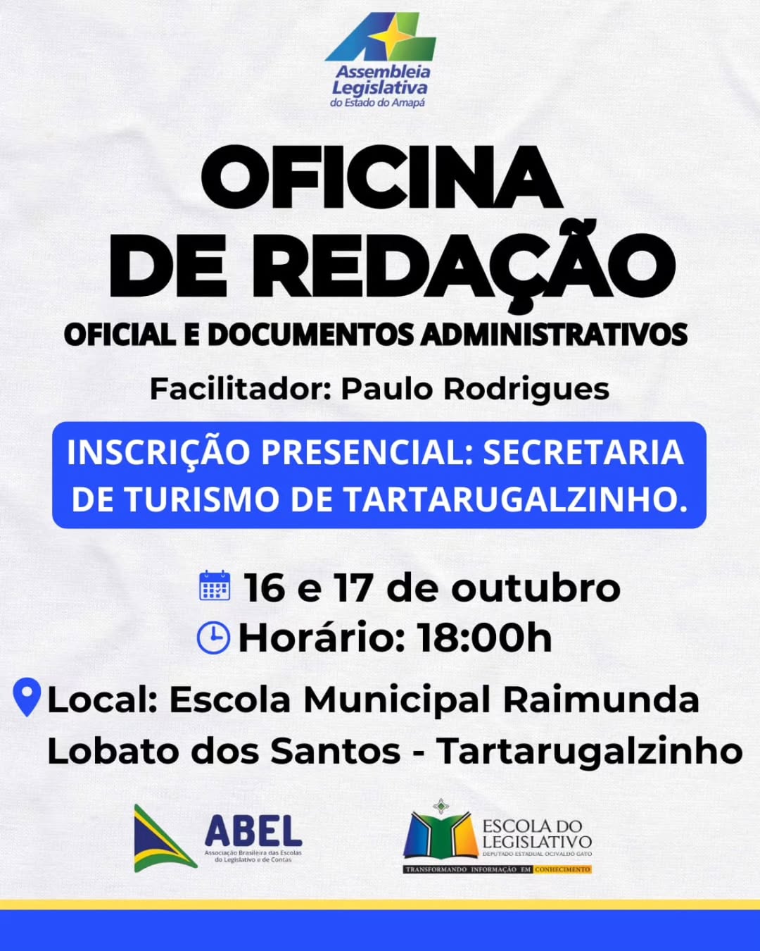 Oficina de Redação Oficial qualifica cidadãos e servidores no Amapá
