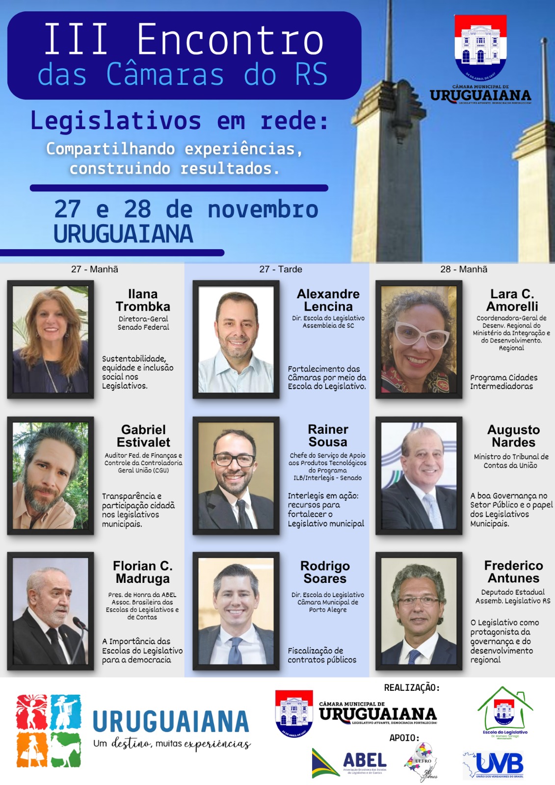 Uruguaiana sedia o III Encontro das Câmaras do RS em 27 e 28 de novembro