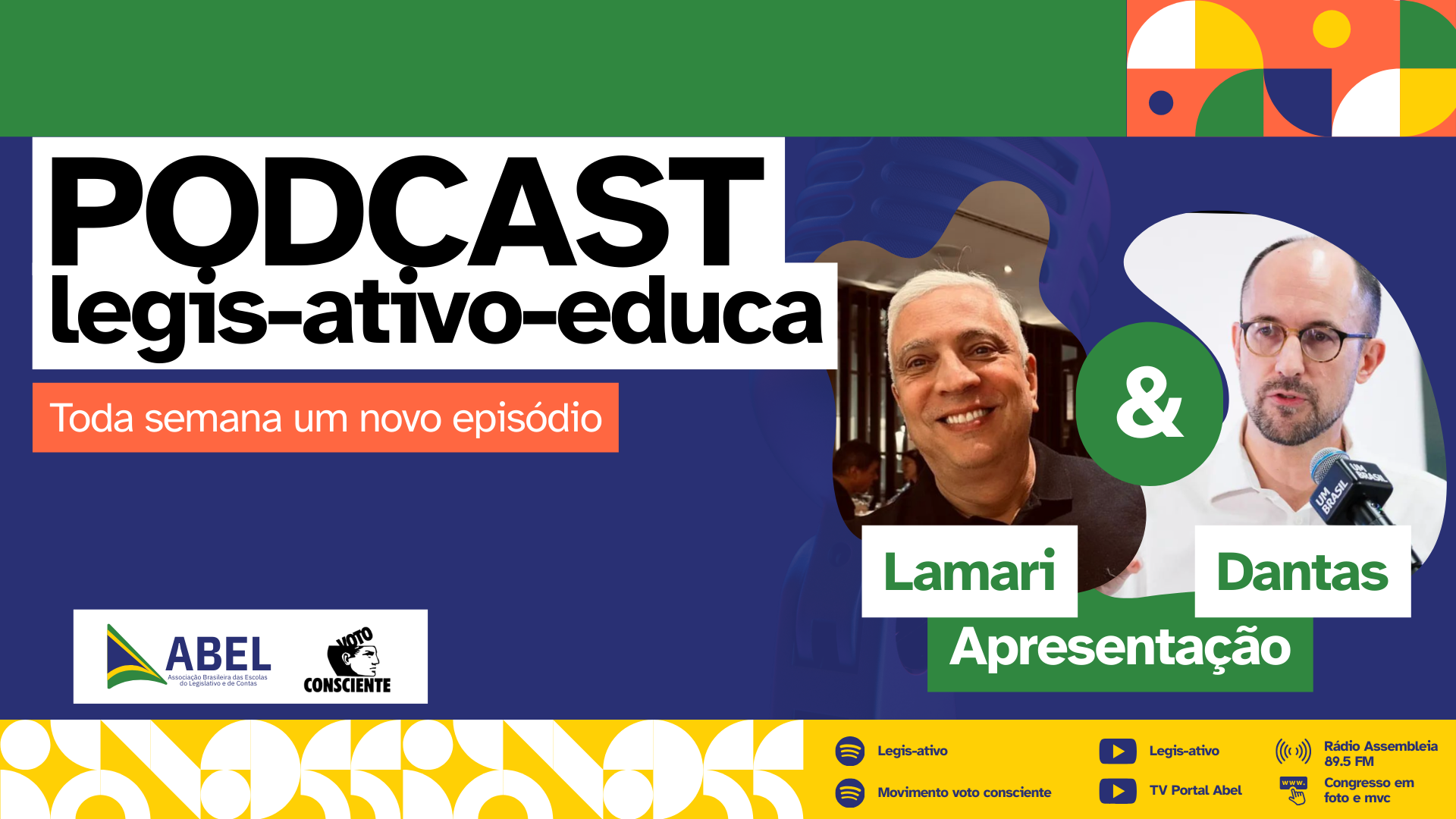 Podcast Legis-ativo-educa amplia a difusão de boas práticas da educação legislativa no Brasil