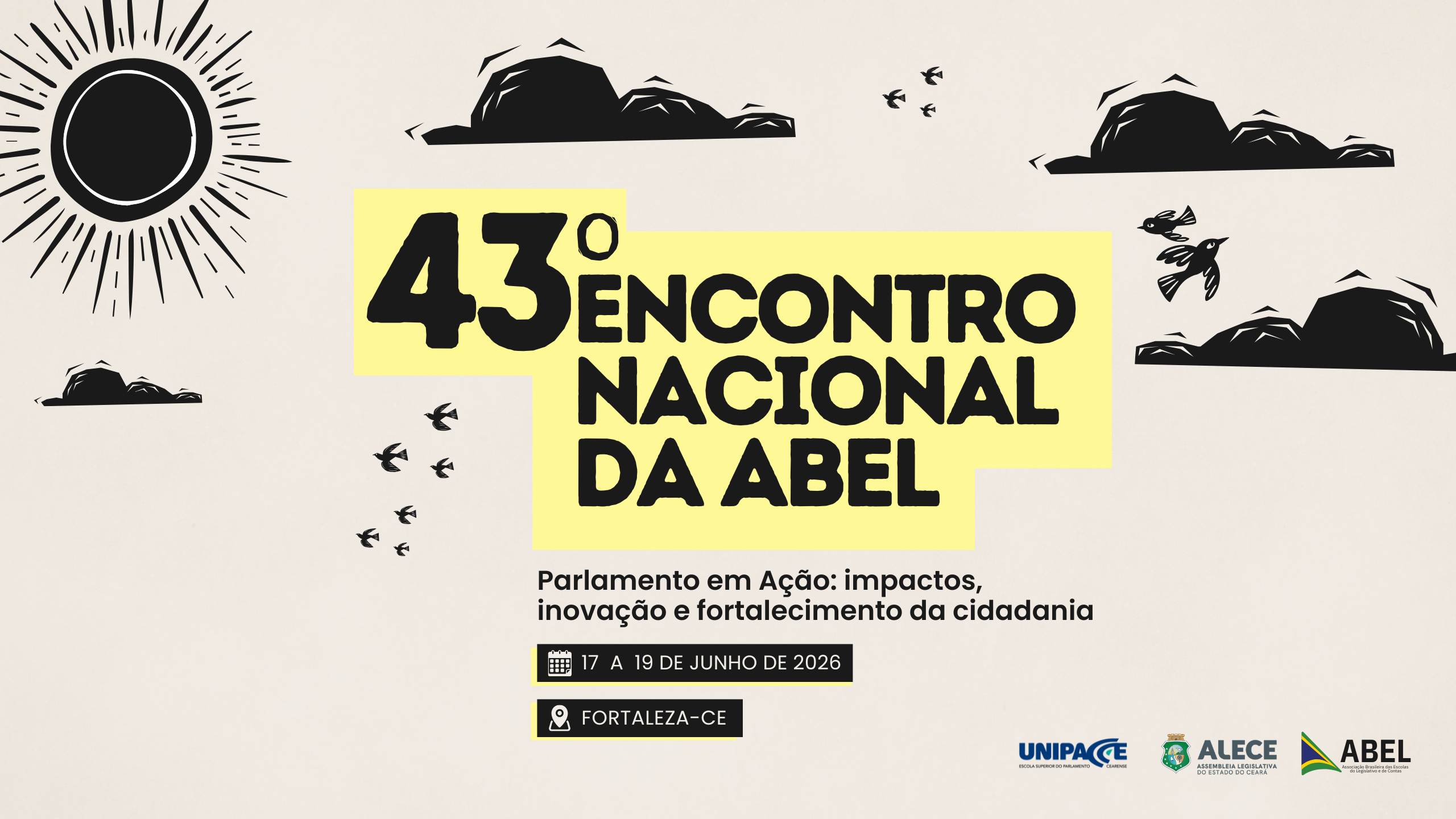 Estão abertas as inscrições para o 43º Encontro Nacional da ABEL
