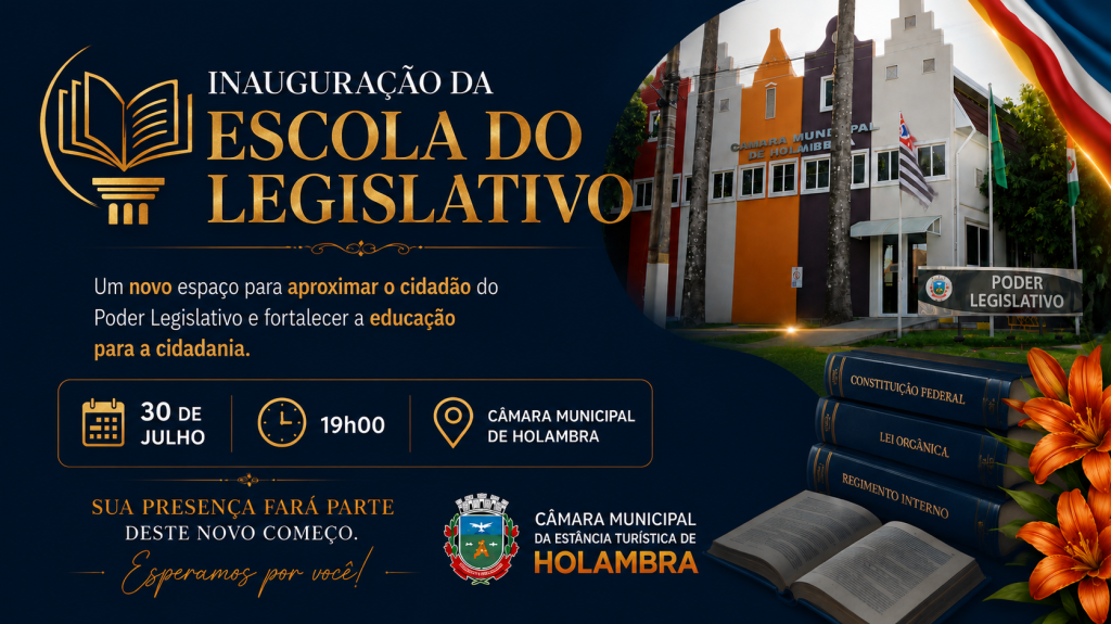 Câmara de Holambra (SP) inaugura Escola do Legislativo no dia 30 de julho