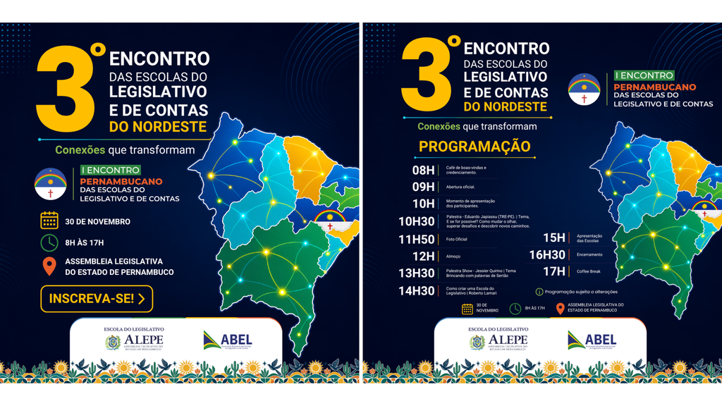 ABEL e Escola do Legislativo de Pernambuco realizam 3º Encontro das Escolas do Legislativo e de Contas do Nordeste