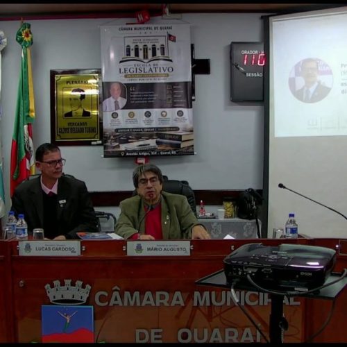 Escola do Legislativo de Quaraí é inaugurada com palestra de Ricardo Simas