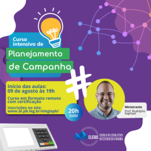 ELEGIS abre inscrições para curso de planejamento de campanha eleitoral
