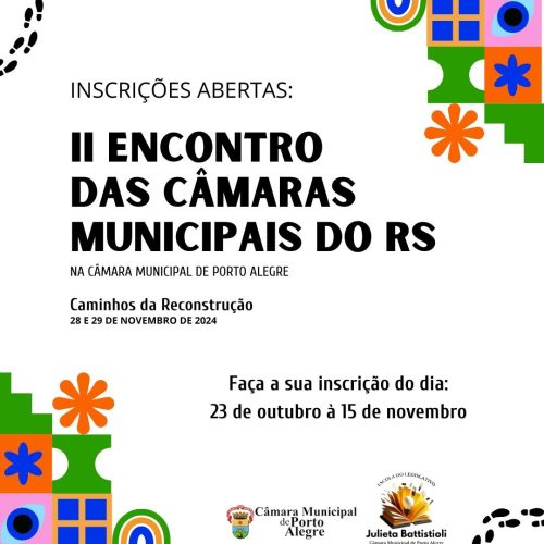Inscrições abertas para encontro das Câmaras Rio Grande do Sul