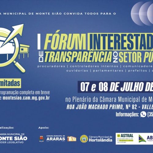 ABEL apoia I Fórum Interestadual de Transparência no Setor Público, que começa amanhã em Monte Sião